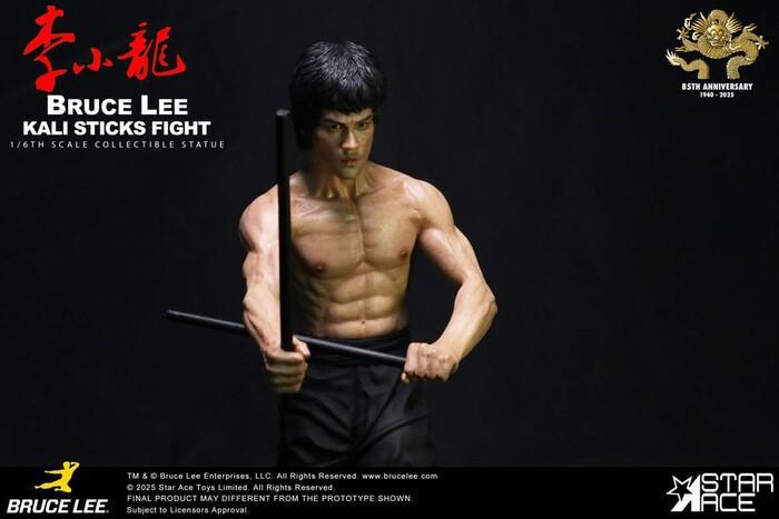 BRUCE LEE - Enter the Dragon Movie - Kali Sticks Fight Deluxe Basement Ver. 1/6 Polystone Statue