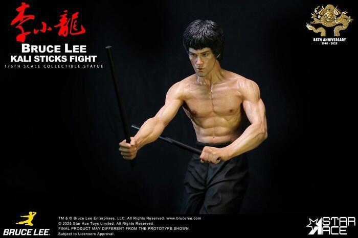 BRUCE LEE - Enter the Dragon Movie - Kali Sticks Fight Deluxe Basement Ver. 1/6 Polystone Statue