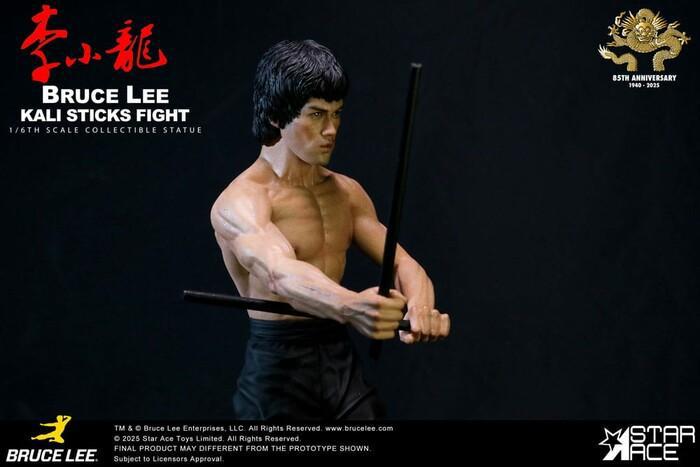 BRUCE LEE - Enter the Dragon Movie - Kali Sticks Fight Deluxe Basement Ver. 1/6 Polystone Statue