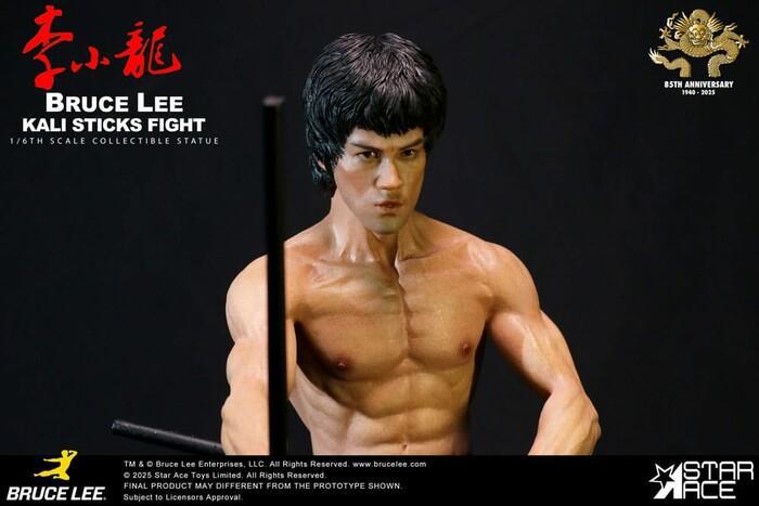 BRUCE LEE - Enter the Dragon Movie - Kali Sticks Fight Deluxe Basement Ver. 1/6 Polystone Statue