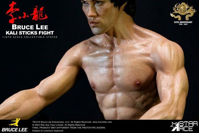 BRUCE LEE - Enter the Dragon Movie - Kali Sticks Fight Deluxe Basement Ver. 1/6 Polystone Statue