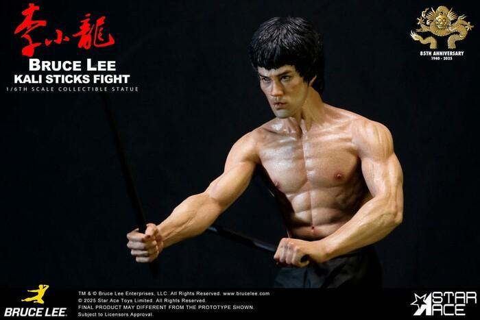 BRUCE LEE - Enter the Dragon Movie - Kali Sticks Fight Deluxe Basement Ver. 1/6 Polystone Statue