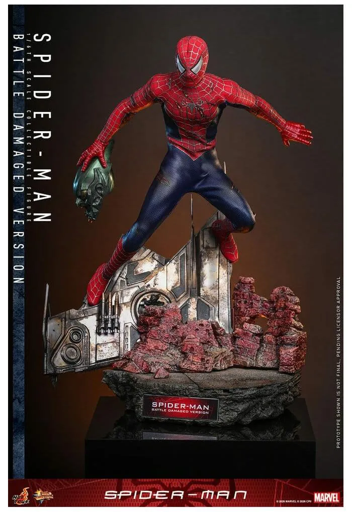 SPIDER-MAN - Spider-Man Battle Damaged Ver. 1/6 Action Figure 12" MMS859