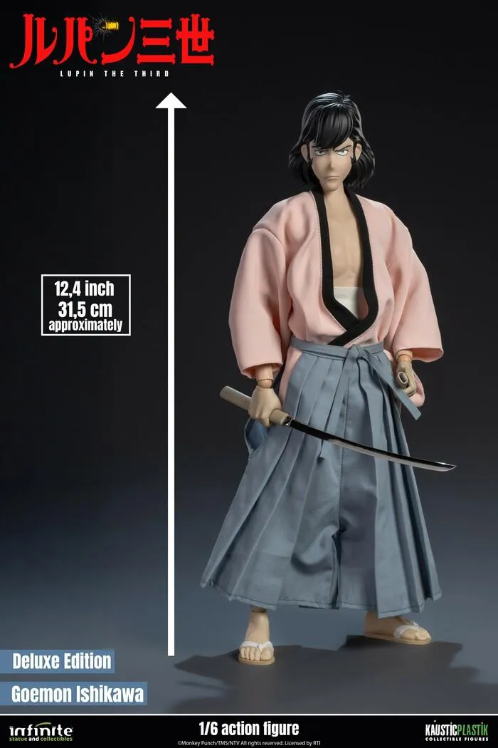 LUPIN III - L'avventura Italiana - Goemon Ishikawa 1/6 Action Figure 12" Deluxe Edition