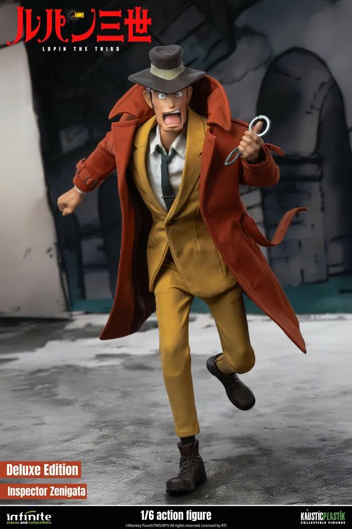 LUPIN III - L'avventura Italiana - Inspector Zenigata Koichi 1/6 Action Figure 12" Deluxe Edition