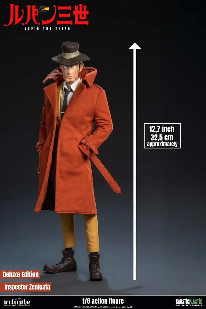 LUPIN III - L'avventura Italiana - Inspector Zenigata Koichi 1/6 Action Figure 12" Deluxe Edition