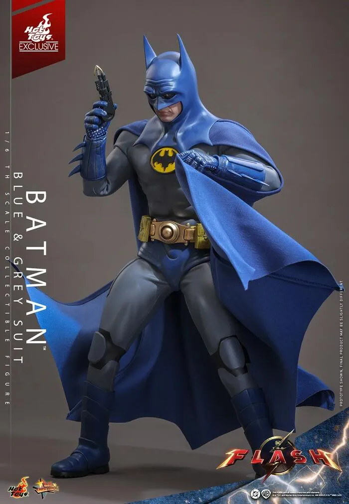 DC COMICS - The Flash Movie - Batman Blue & Grey Suit 1/6 Action Figure 12" Exclusive MMS834
