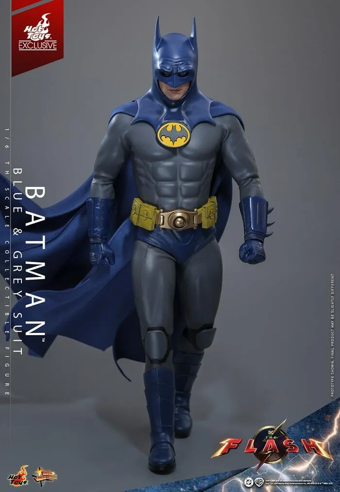 DC COMICS - The Flash Movie - Batman Blue & Grey Suit 1/6 Action Figure 12" Exclusive MMS834