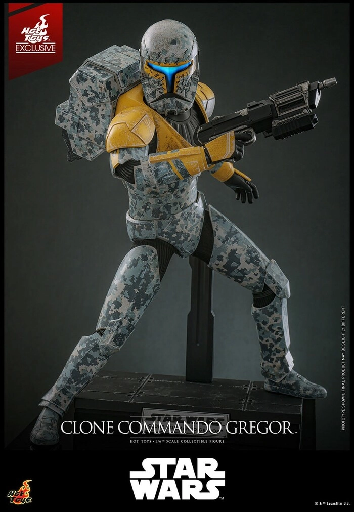 STAR WARS - The Clone Wars - Clone Commando Gregor 1/6 Action Figure 12" Exclusive TMS155