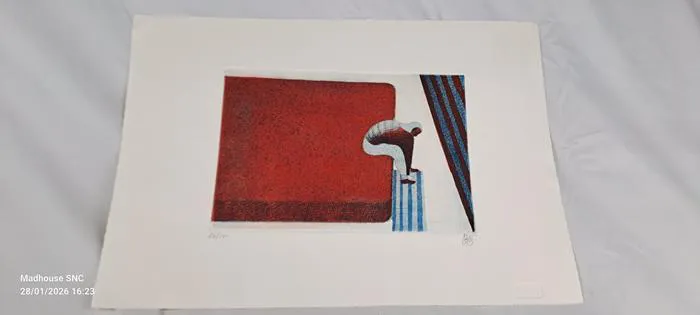 LORENZO MATTOTTI - Al finire della notte incisione acquatinta acquaforte - Ver.A