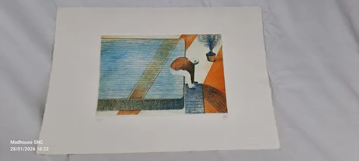 LORENZO MATTOTTI - Al finire della notte incisione acquatinta acquaforte - Ver.C