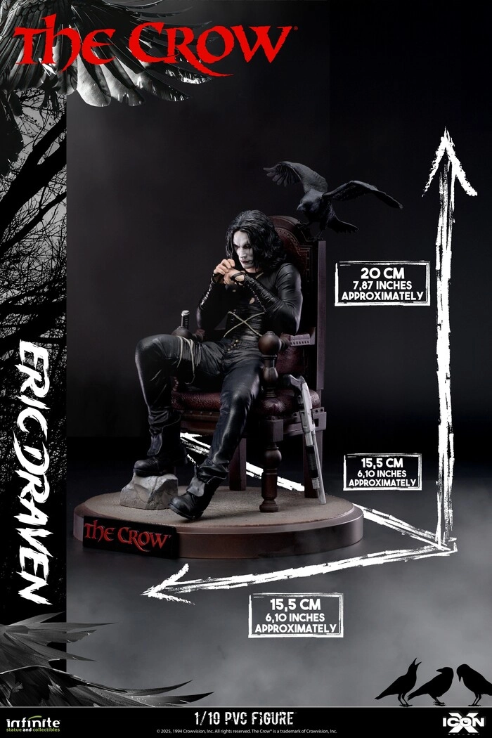 THE CROW - Eric Draven 1/10 Pvc Figure Icon X