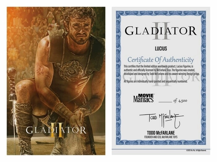 GLADIATOR II - Movie Maniacs - Lucius Action Figure