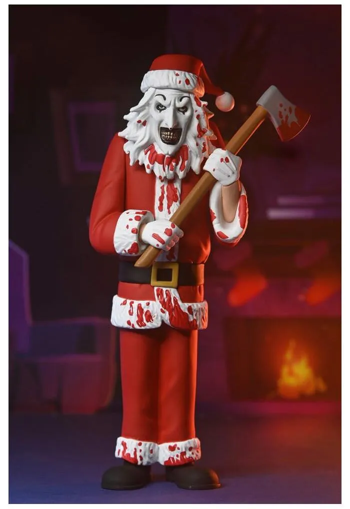 TERRIFIER 3 - Toony Terrors - Santa Suit Art the Clown Bloody Ver. Action Figure