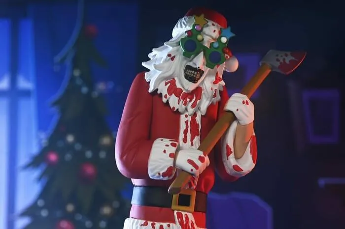 TERRIFIER 3 - Toony Terrors - Santa Suit Art the Clown Bloody Ver. Action Figure