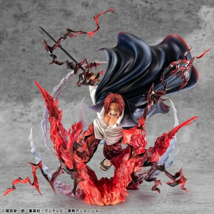ONE PIECE - Leader of Red Hair Pirates Red-Haired Shanks Kamusari Pvc Figure P.O.P. SA-Maximum