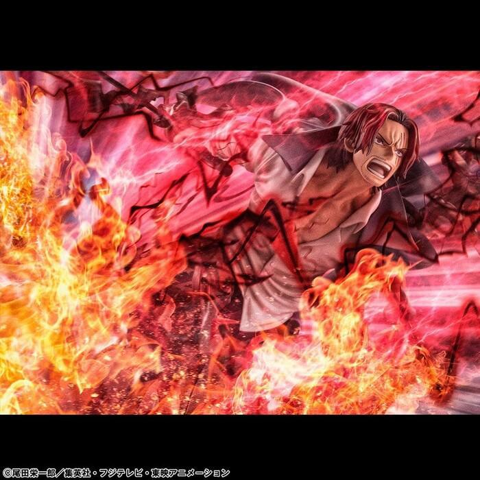ONE PIECE - Leader of Red Hair Pirates Red-Haired Shanks Kamusari Pvc Figure P.O.P. SA-Maximum