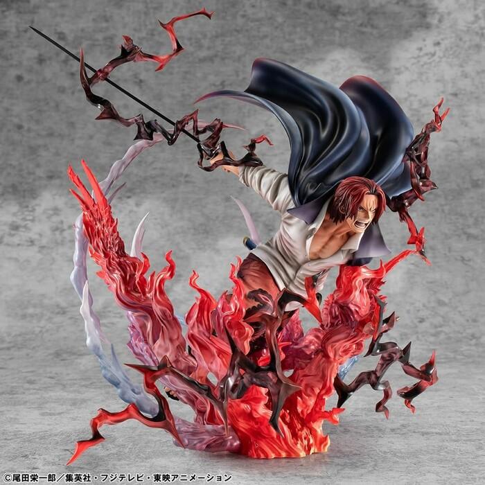 ONE PIECE - Leader of Red Hair Pirates Red-Haired Shanks Kamusari Pvc Figure P.O.P. SA-Maximum