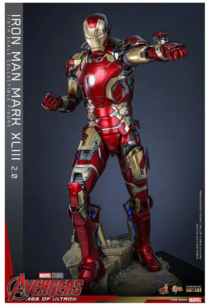 MARVEL - Avengers Age of Ultron - Iron Man Mark XLIII 2.0 1/6 Action Figure 12" Diecast MMS865D80
