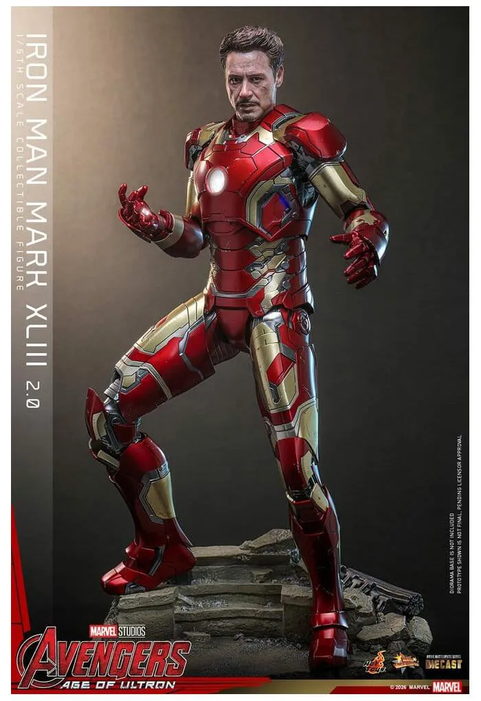 MARVEL - Avengers Age of Ultron - Iron Man Mark XLIII 2.0 1/6 Action Figure 12" Diecast MMS865D80