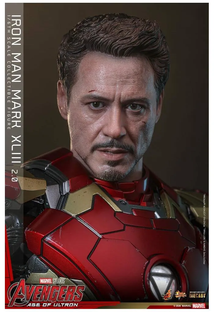 MARVEL - Avengers Age of Ultron - Iron Man Mark XLIII 2.0 1/6 Action Figure 12" Diecast MMS865D80