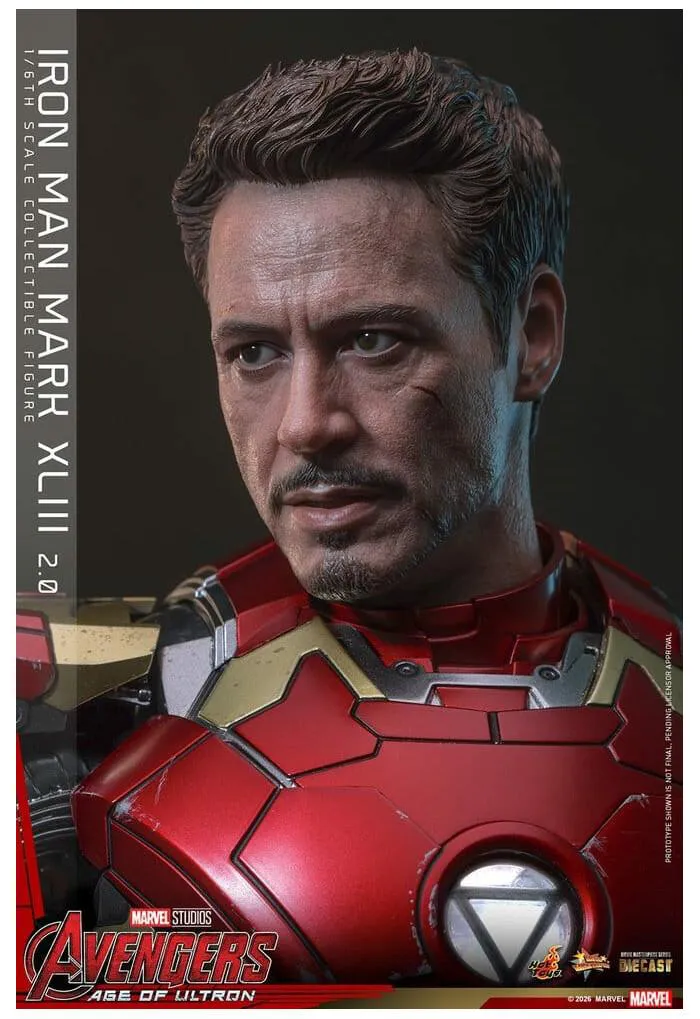 MARVEL - Avengers Age of Ultron - Iron Man Mark XLIII 2.0 1/6 Action Figure 12" Diecast MMS865D80