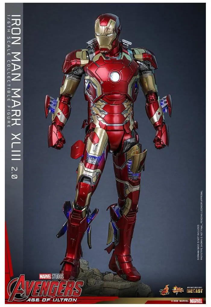 MARVEL - Avengers Age of Ultron - Iron Man Mark XLIII 2.0 1/6 Action Figure 12" Diecast MMS865D80