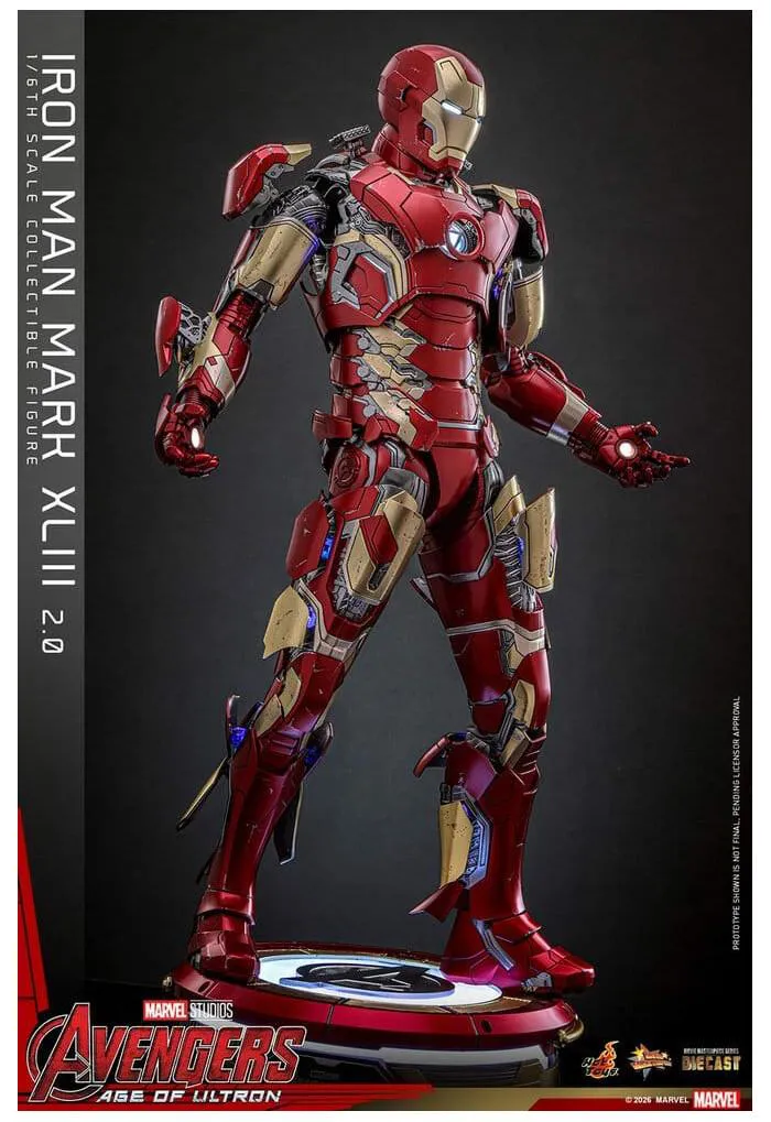 MARVEL - Avengers Age of Ultron - Iron Man Mark XLIII 2.0 1/6 Action Figure 12" Diecast MMS865D80
