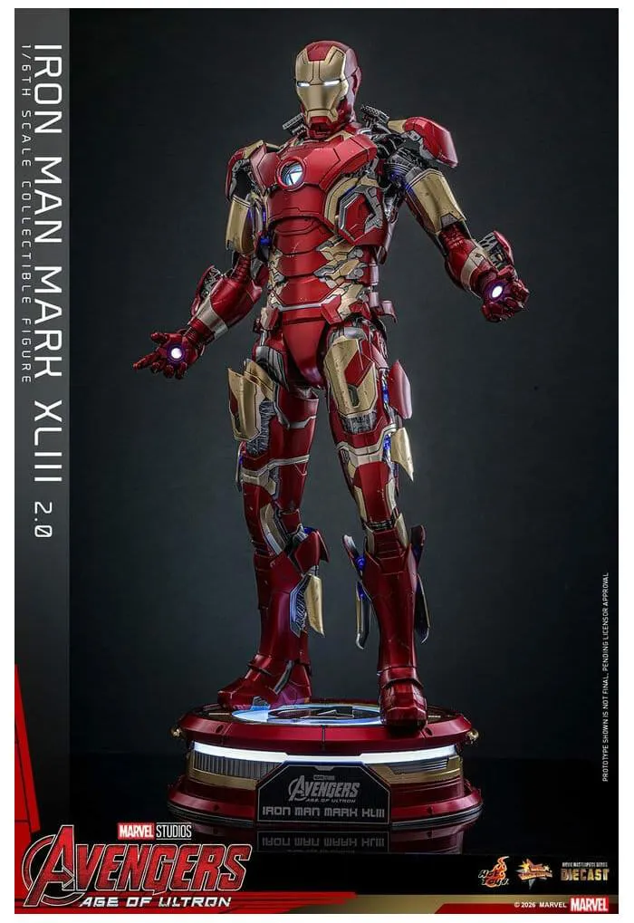 MARVEL - Avengers Age of Ultron - Iron Man Mark XLIII 2.0 1/6 Action Figure 12" Diecast MMS865D80