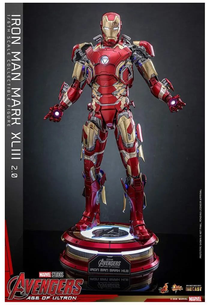 MARVEL - Avengers Age of Ultron - Iron Man Mark XLIII 2.0 1/6 Action Figure 12" Diecast MMS865D80