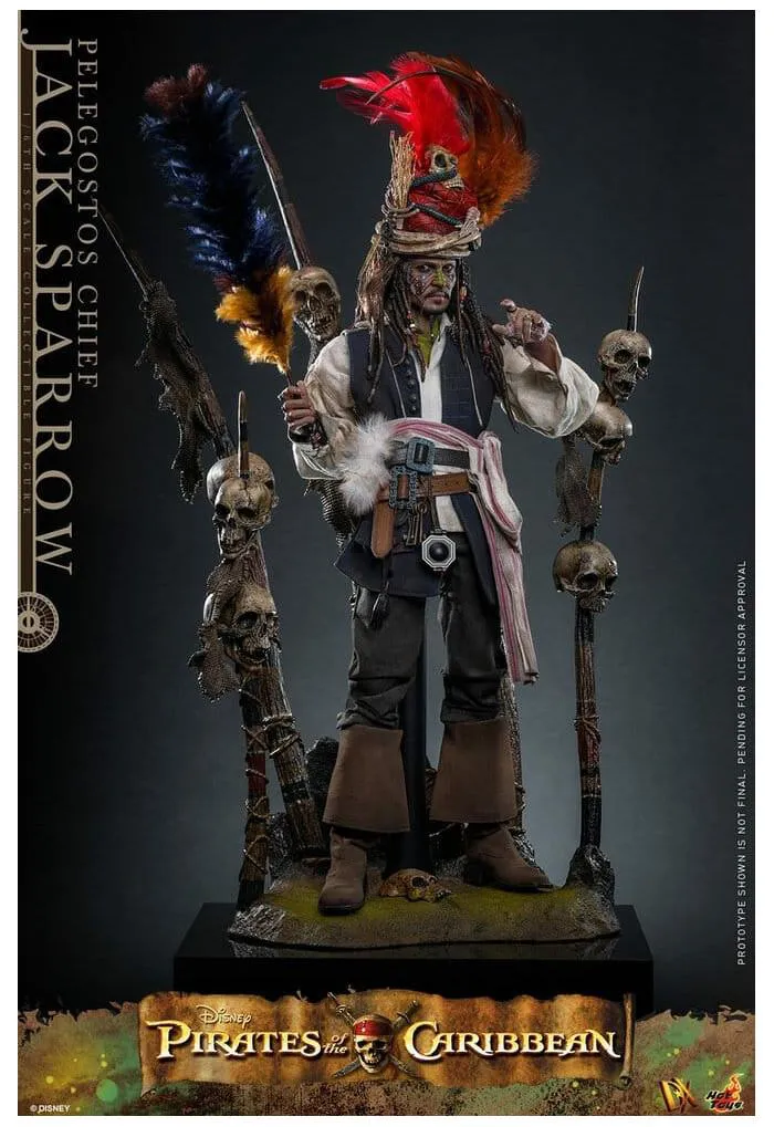 PIRATES OF THE CARIBBEAN - Dead Man's Chest - Pelegostos Chief Jack Sparrow 1/6 Action Figure 12" DX-48