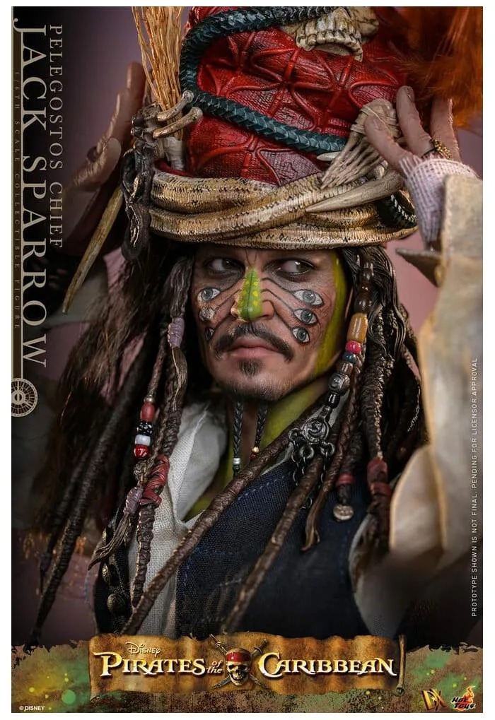 PIRATES OF THE CARIBBEAN - Dead Man's Chest - Pelegostos Chief Jack Sparrow 1/6 Action Figure 12" DX-48