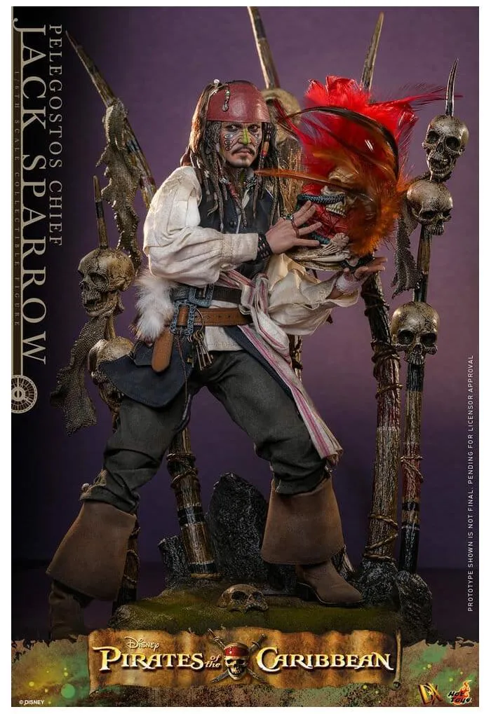 PIRATES OF THE CARIBBEAN - Dead Man's Chest - Pelegostos Chief Jack Sparrow 1/6 Action Figure 12" DX-48