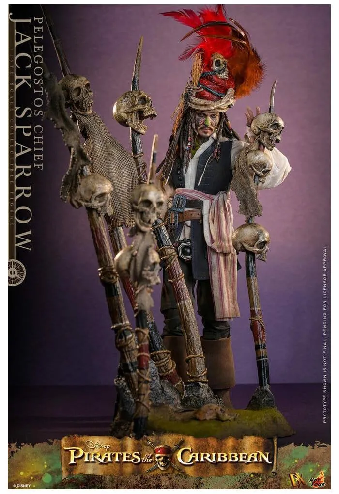 PIRATES OF THE CARIBBEAN - Dead Man's Chest - Pelegostos Chief Jack Sparrow 1/6 Action Figure 12" DX-48