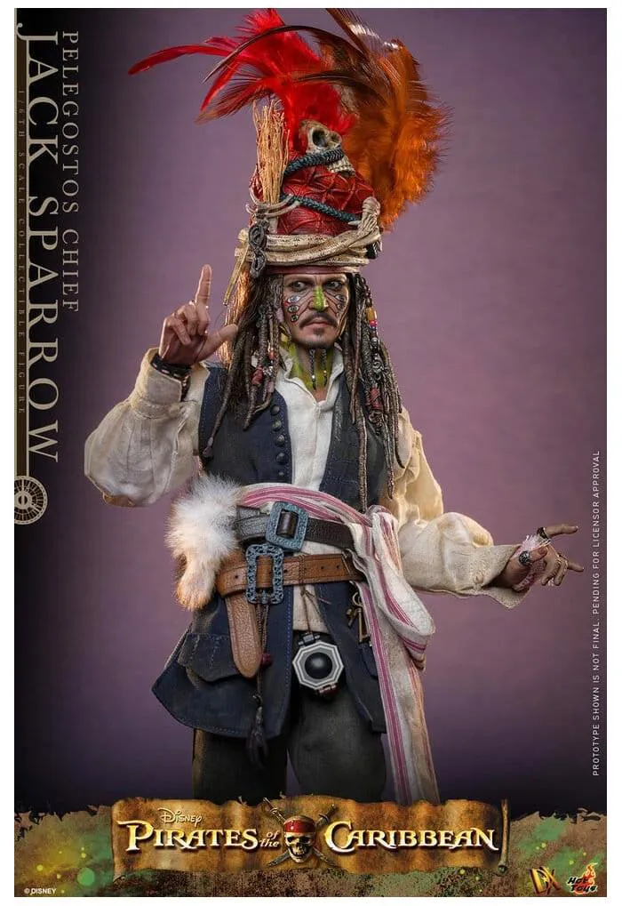 PIRATES OF THE CARIBBEAN - Dead Man's Chest - Pelegostos Chief Jack Sparrow 1/6 Action Figure 12" DX-48