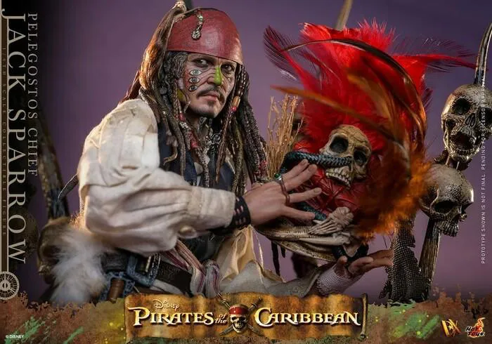 PIRATES OF THE CARIBBEAN - Dead Man's Chest - Pelegostos Chief Jack Sparrow 1/6 Action Figure 12" DX-48