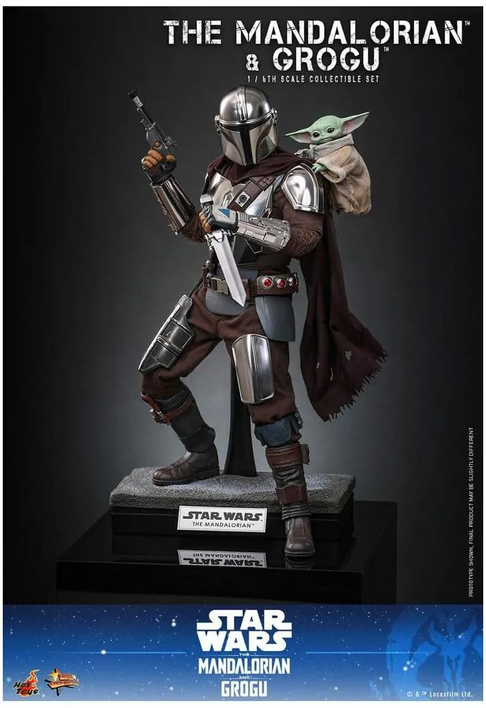 STAR WARS - The Mandalorian - The Mandalorian & Grogu 2-Pack 1/6 Action Figure 12" MMS871