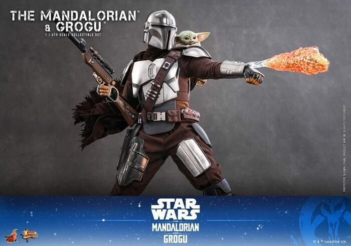 STAR WARS - The Mandalorian - The Mandalorian & Grogu 2-Pack 1/6 Action Figure 12" MMS871