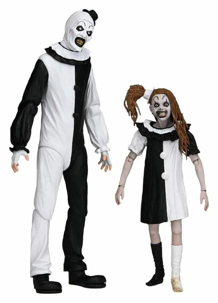 TERRIFIER 2 - Art the Clown & Little Pale Girl Ultimate Action Figure 2-Pack