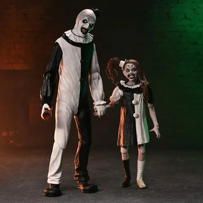 TERRIFIER 2 - Art the Clown & Little Pale Girl Ultimate Action Figure 2-Pack